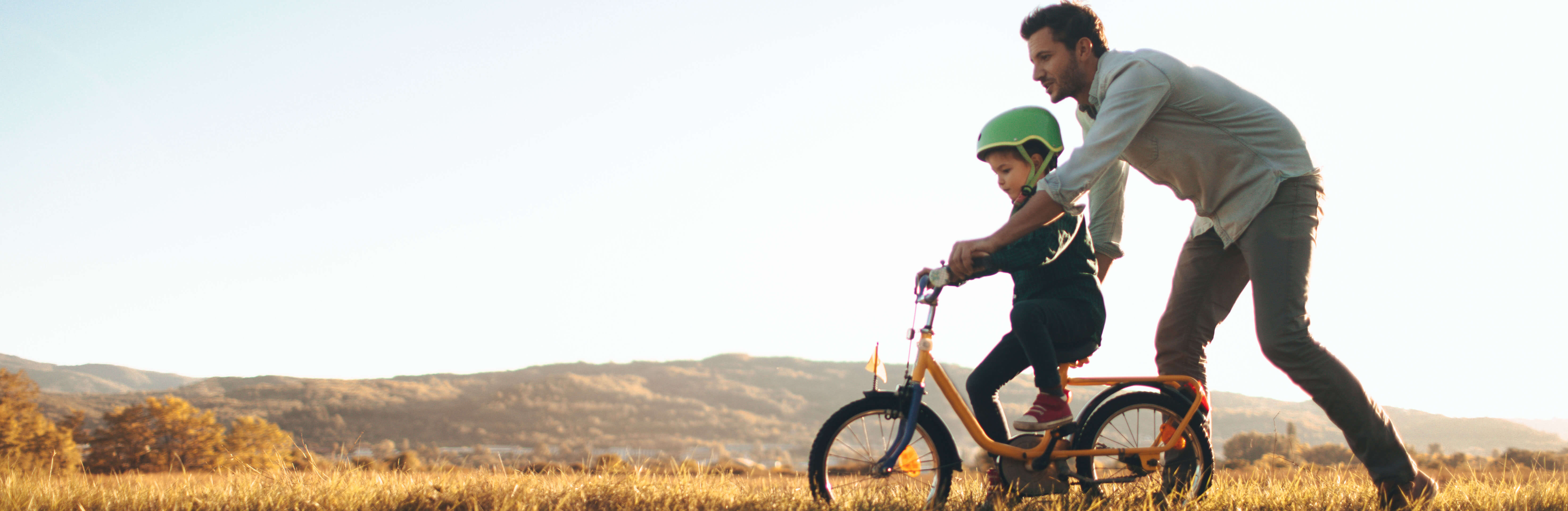 child riding a bike